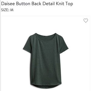 NWOT Pink Clover Daisee Back Detail Knit Top